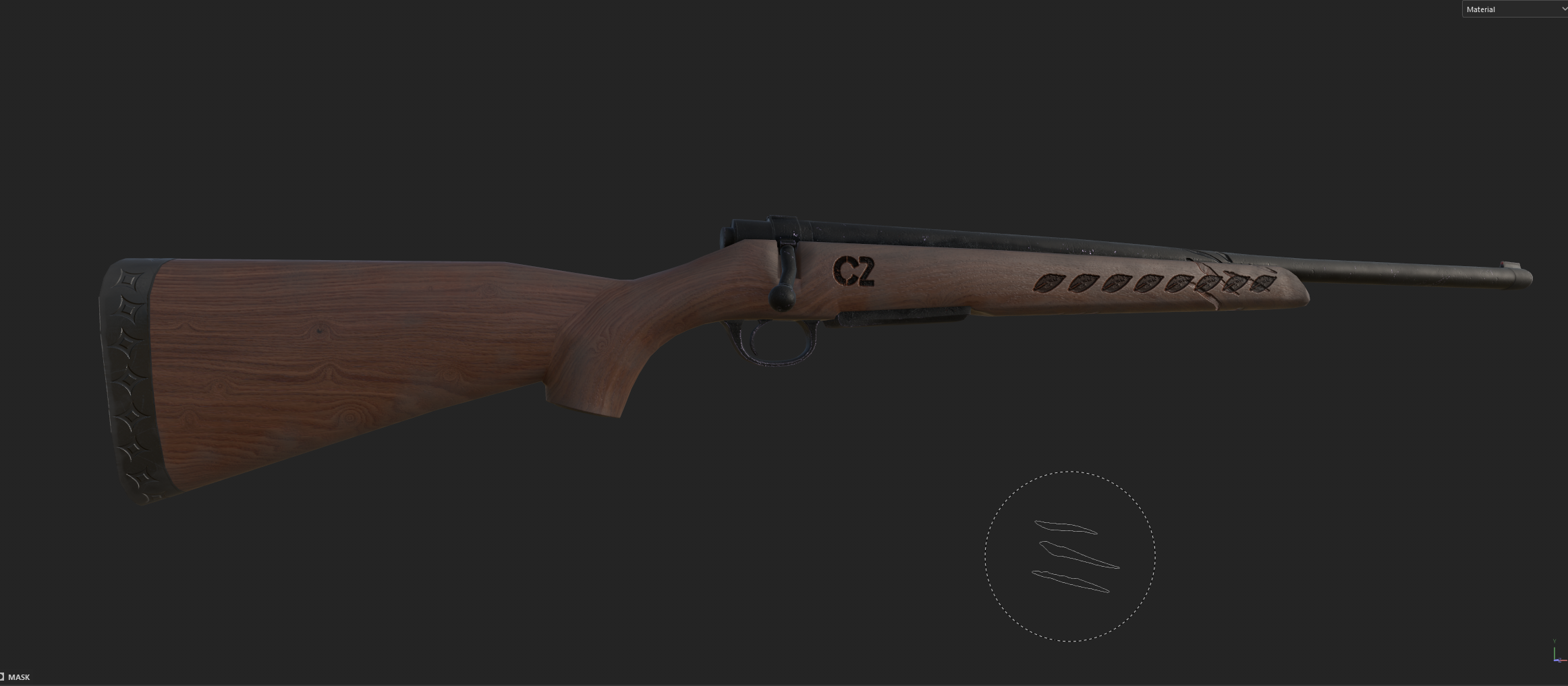 Textured rifle