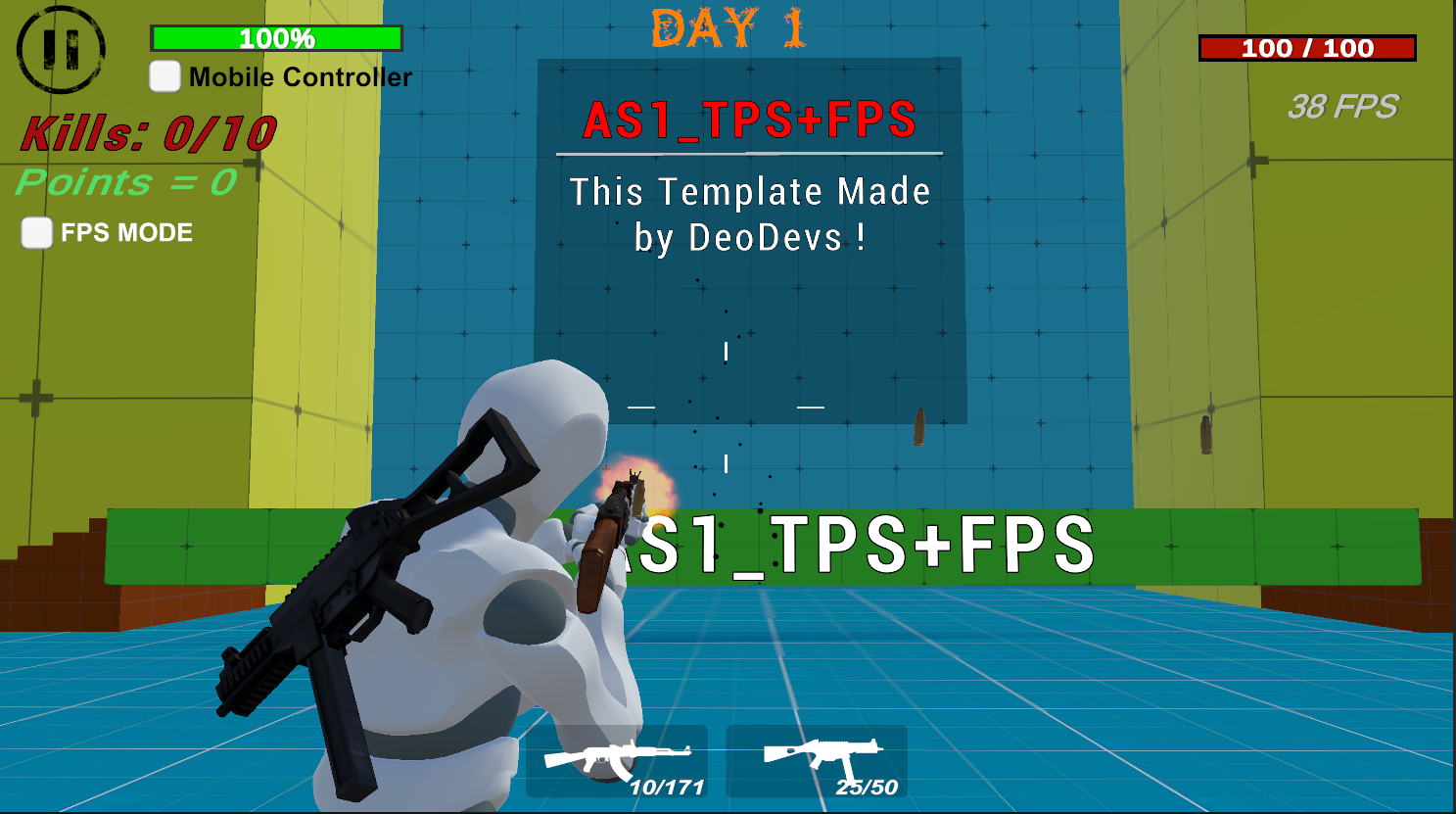 💥AS1 Ultimate Zombie Shooter Pack – v2 Pro Edition  (TPS + FPS | Mobile + PC)