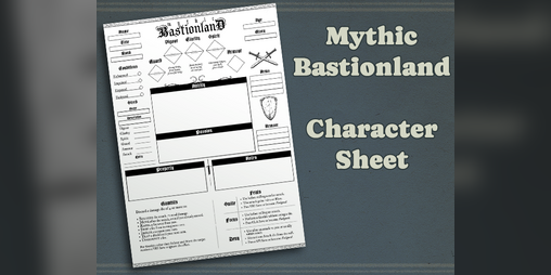 Cover image for Mythic Bastionland Character Sheet