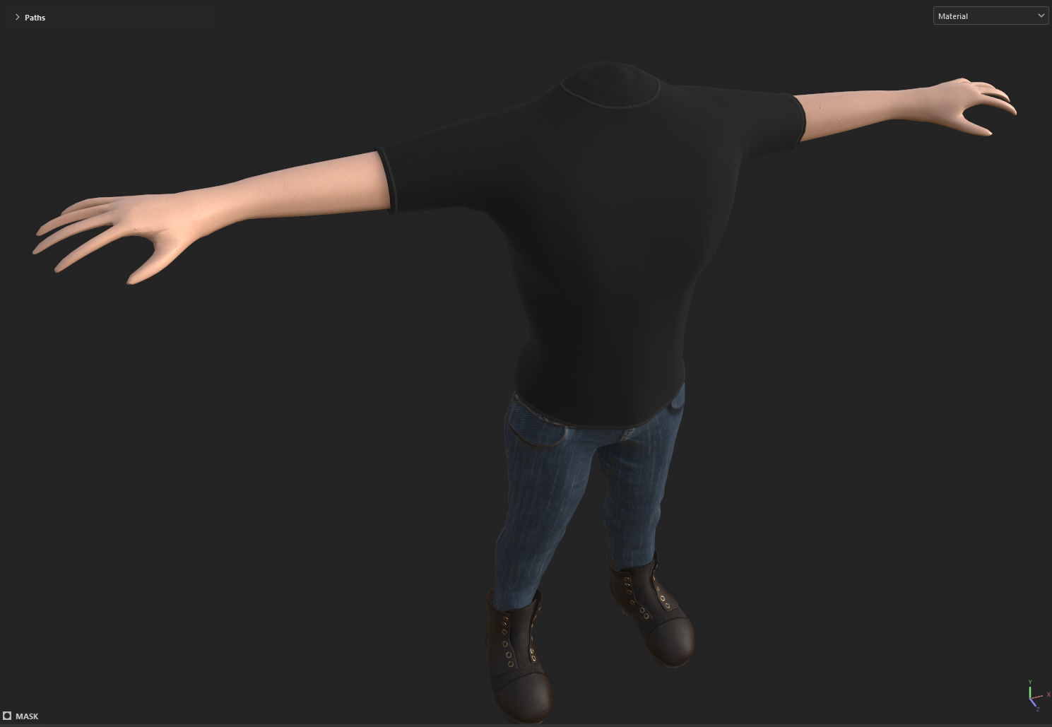 Character model with base textures Character model with base textures