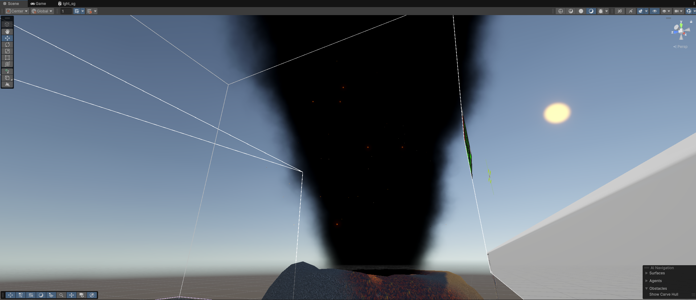 Eruption VFX