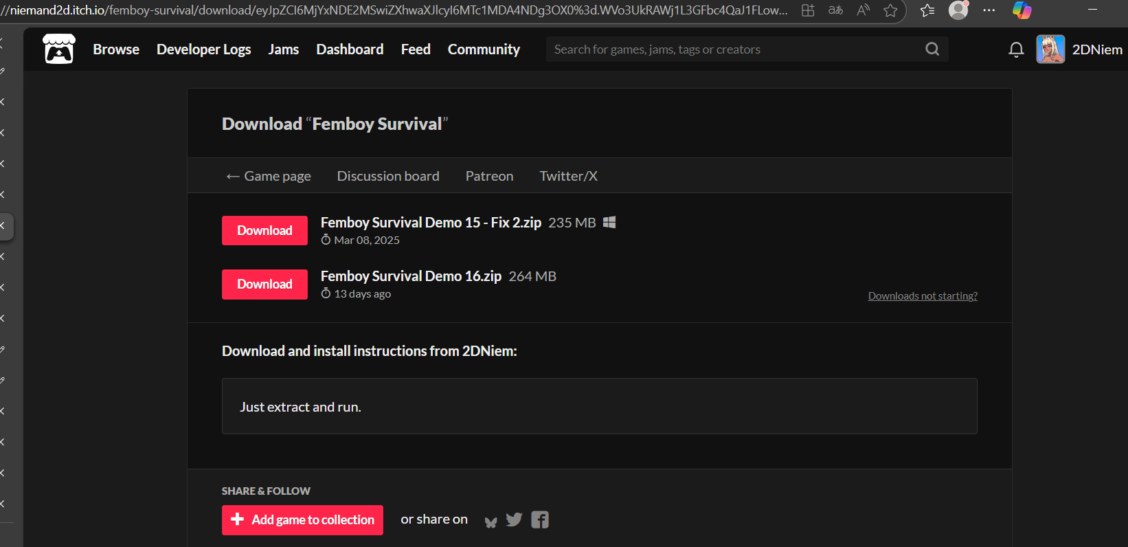 Download Femboy Survival