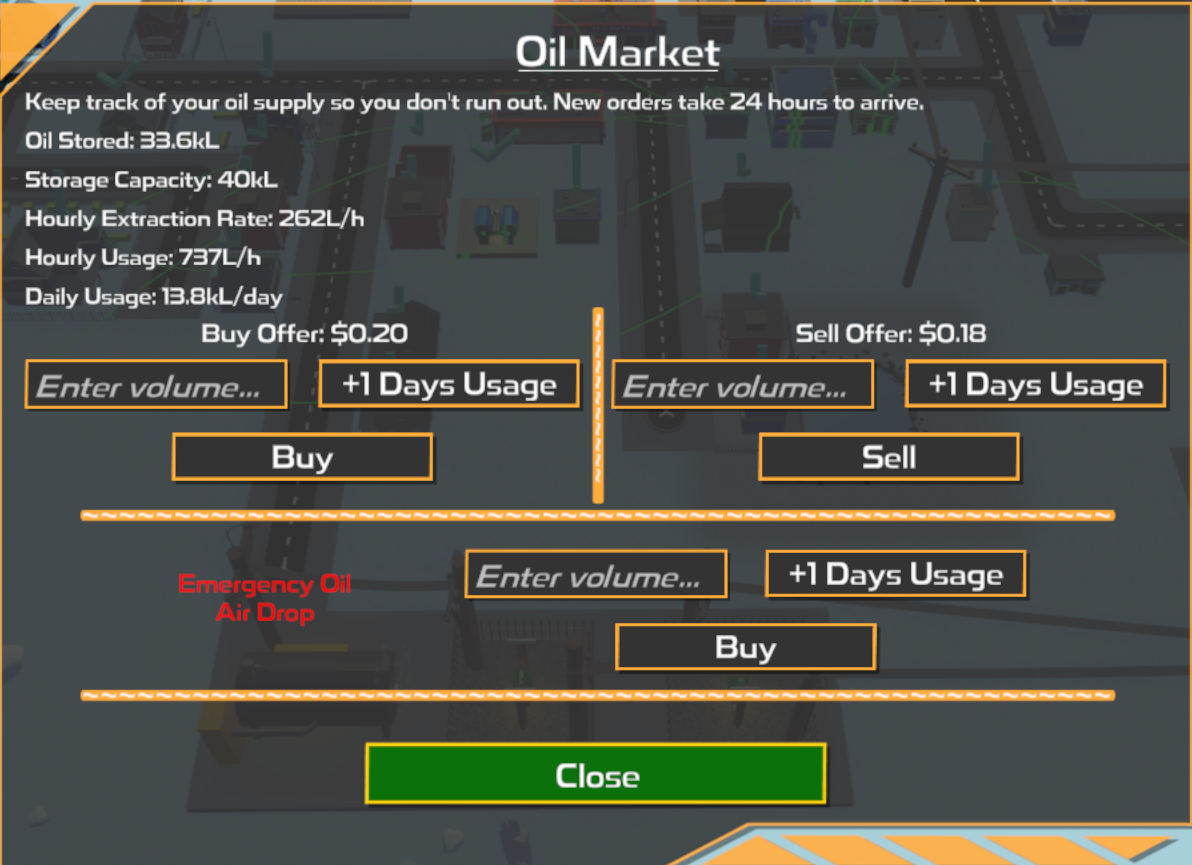 Oil Market UI