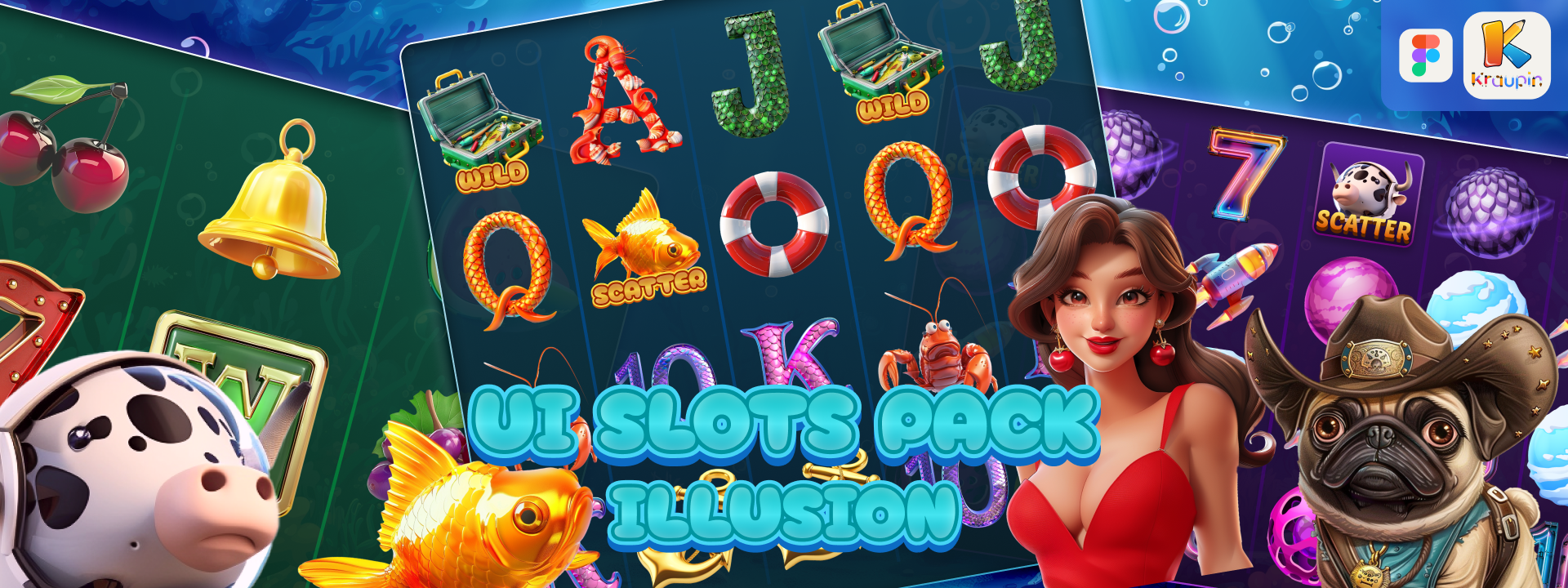 UI SLOTS PACK: ILLUSION
