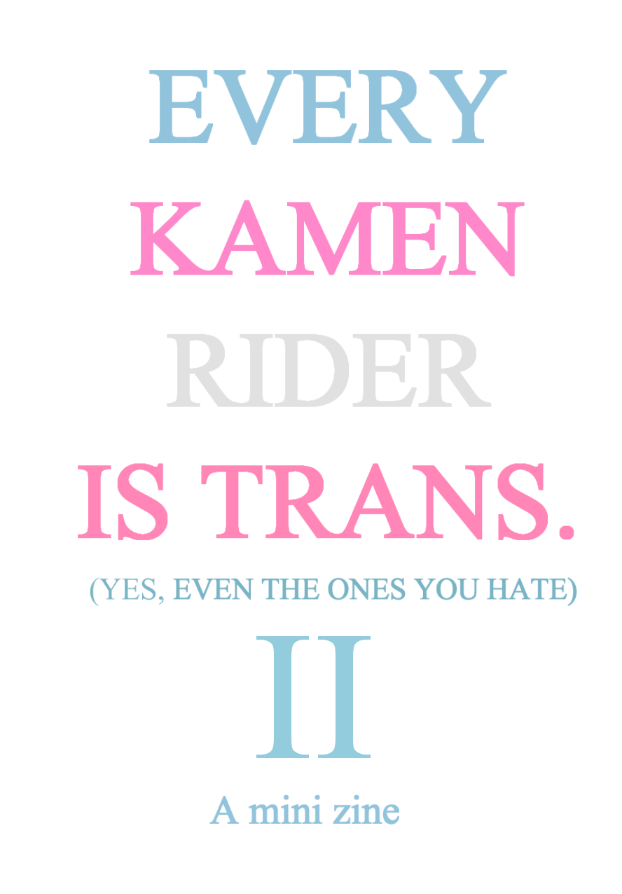 Cover image for Every Kamen Rider Is Trans 2