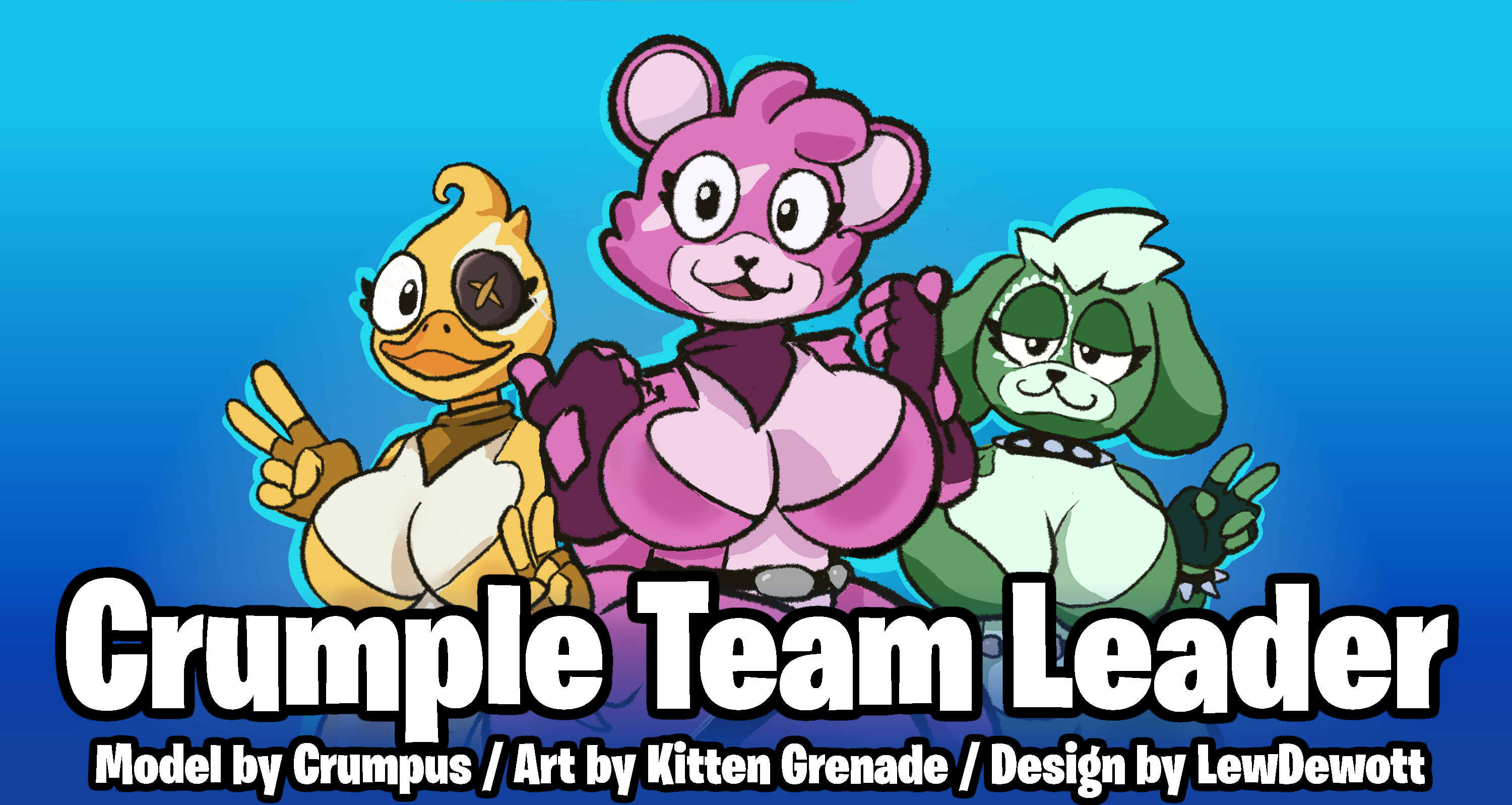 Crumple Team Leader VRChat Avatar (PC + Quest)
