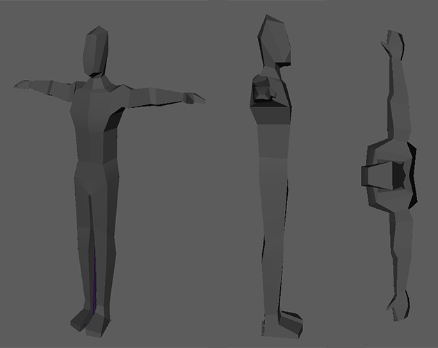 Low Poly Rigged Human