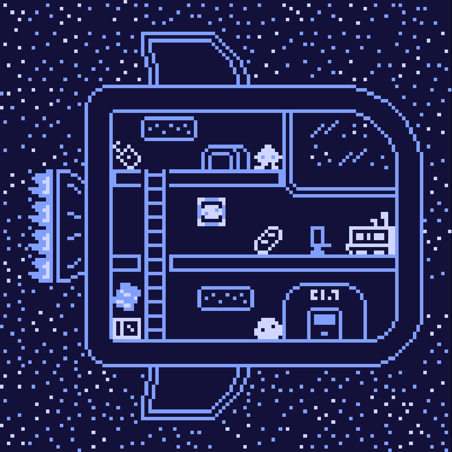Flippy the Space Slime by Skyler Aure for One Room (Bitsy Jam) - itch.io