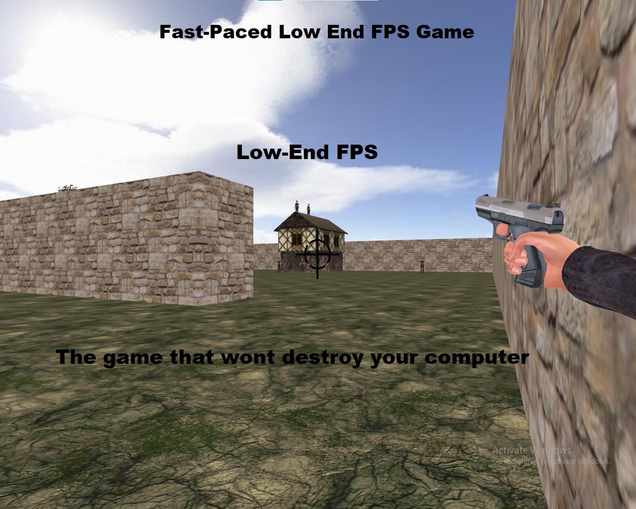 Low-End FPS: A First-Person Shooter Made for Potato PCs