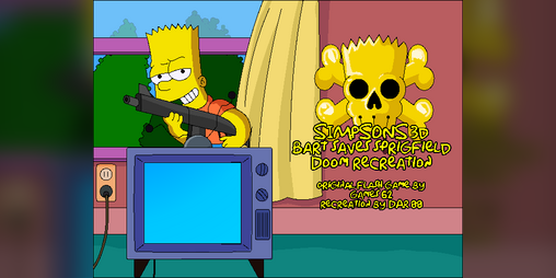 Cover image for Simpsons bart saves springfield ZDoom recreation