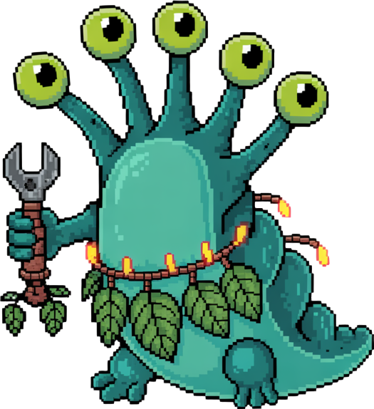 Retro Pixelated 🛸 Alien Planet with Organic Tech Sprite Pack by GameTorch