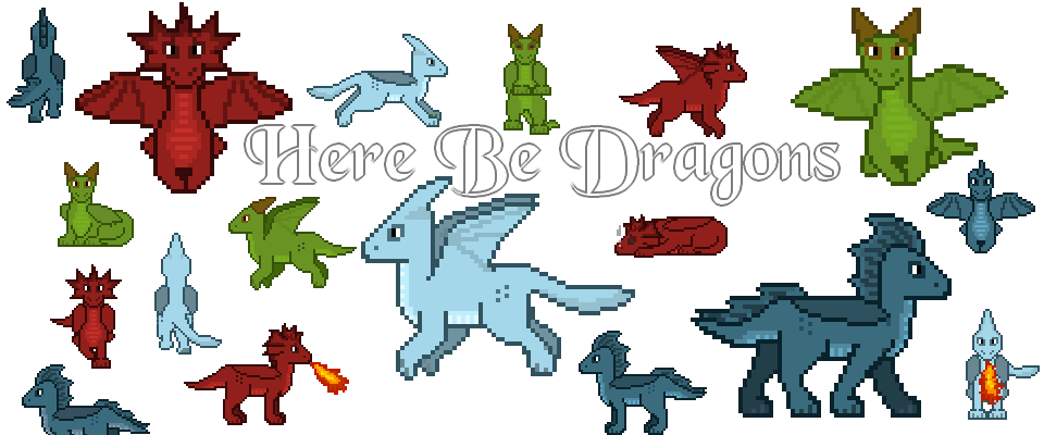 Free Pixel Art Dragons