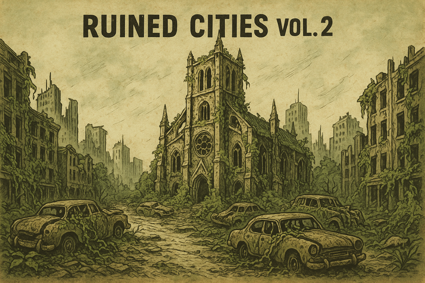 Post Apocalyptic Encounters - More Ruined City Maps