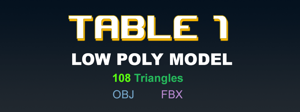 Low Poly Table
