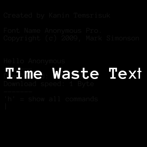 Time Waste Text