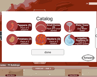 Red Planet Farming - Catalog Prototype