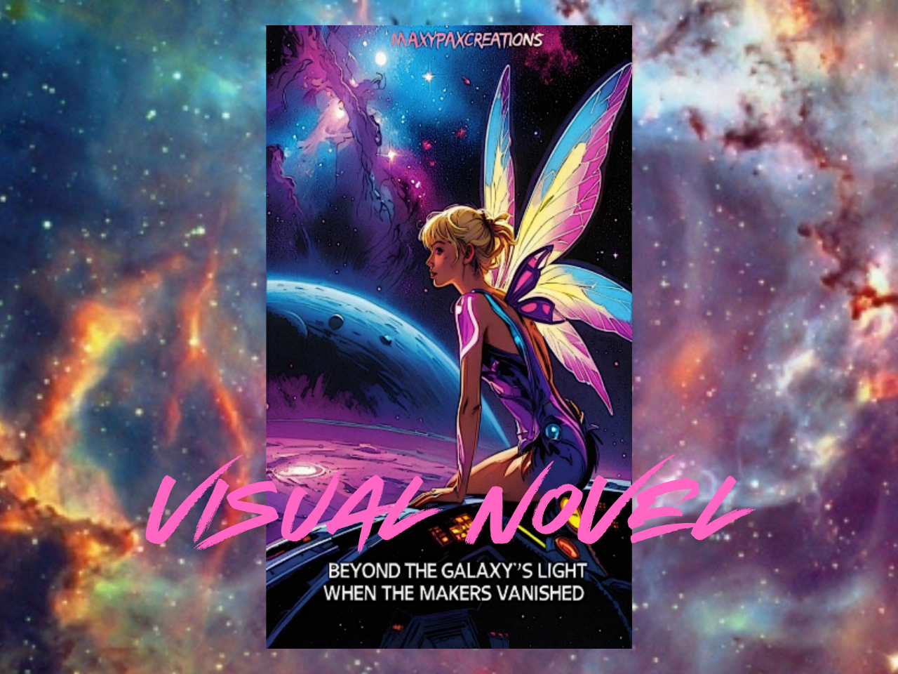 Cover image for Beyond the galaxies light when the makers vanished visual novel