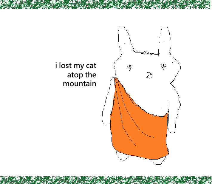 Cover image for i lost my cat atop the mountain