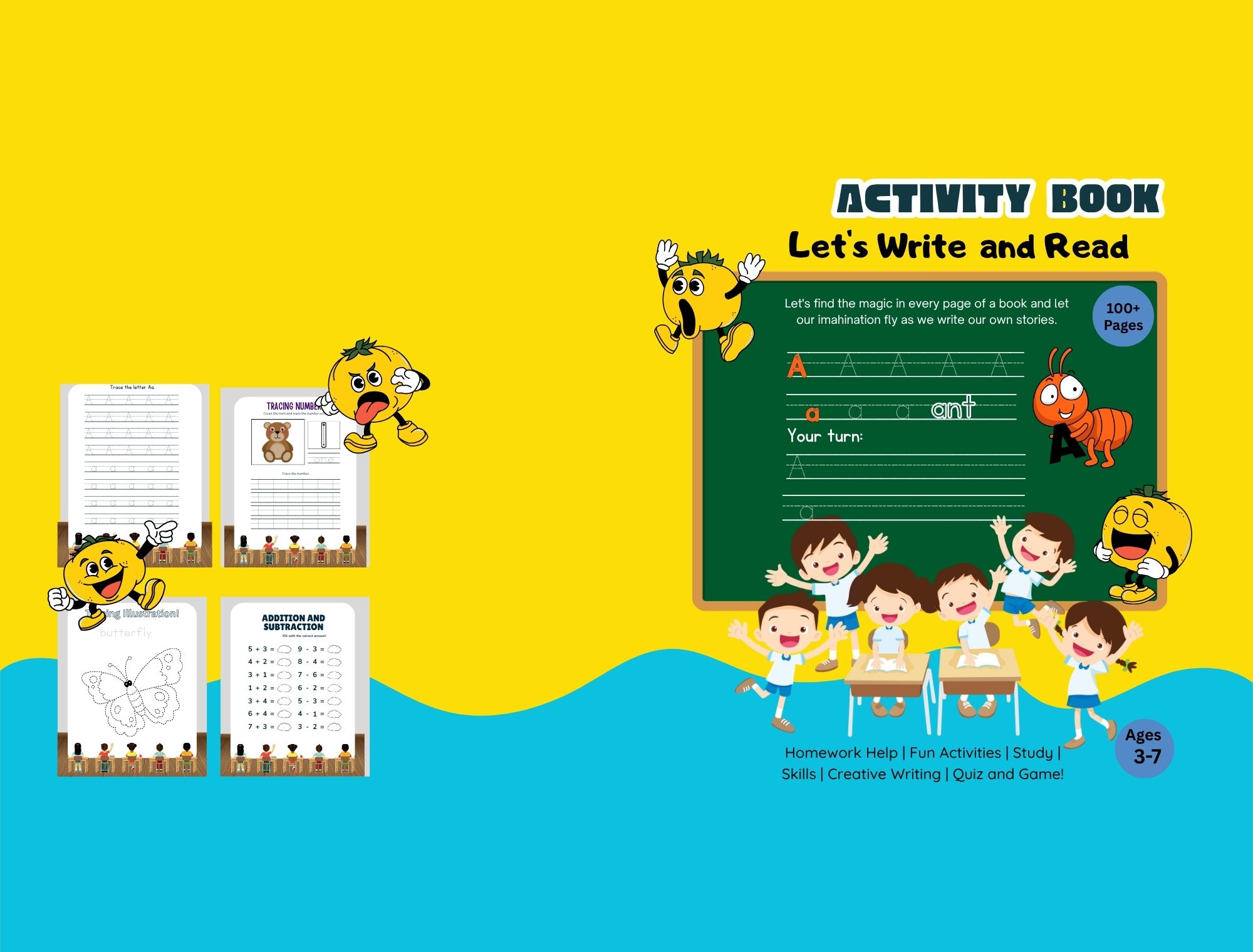 Activity Book for Kids – 122 Pages of Fun & Learning! by Mary Digital