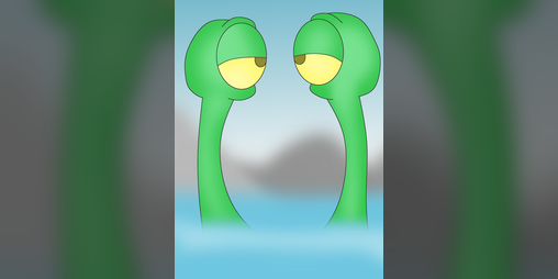 Cover image for Two Sea Monster Husbands at the Seaside