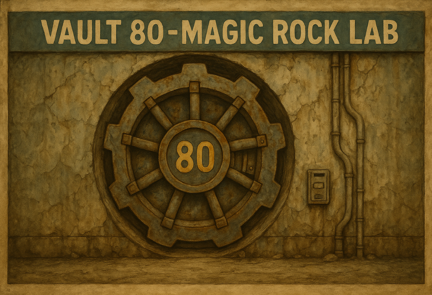 Post Apocalyptic Map - Vault 80