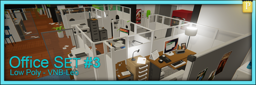 Low Poly Office Set #3 [VNB]