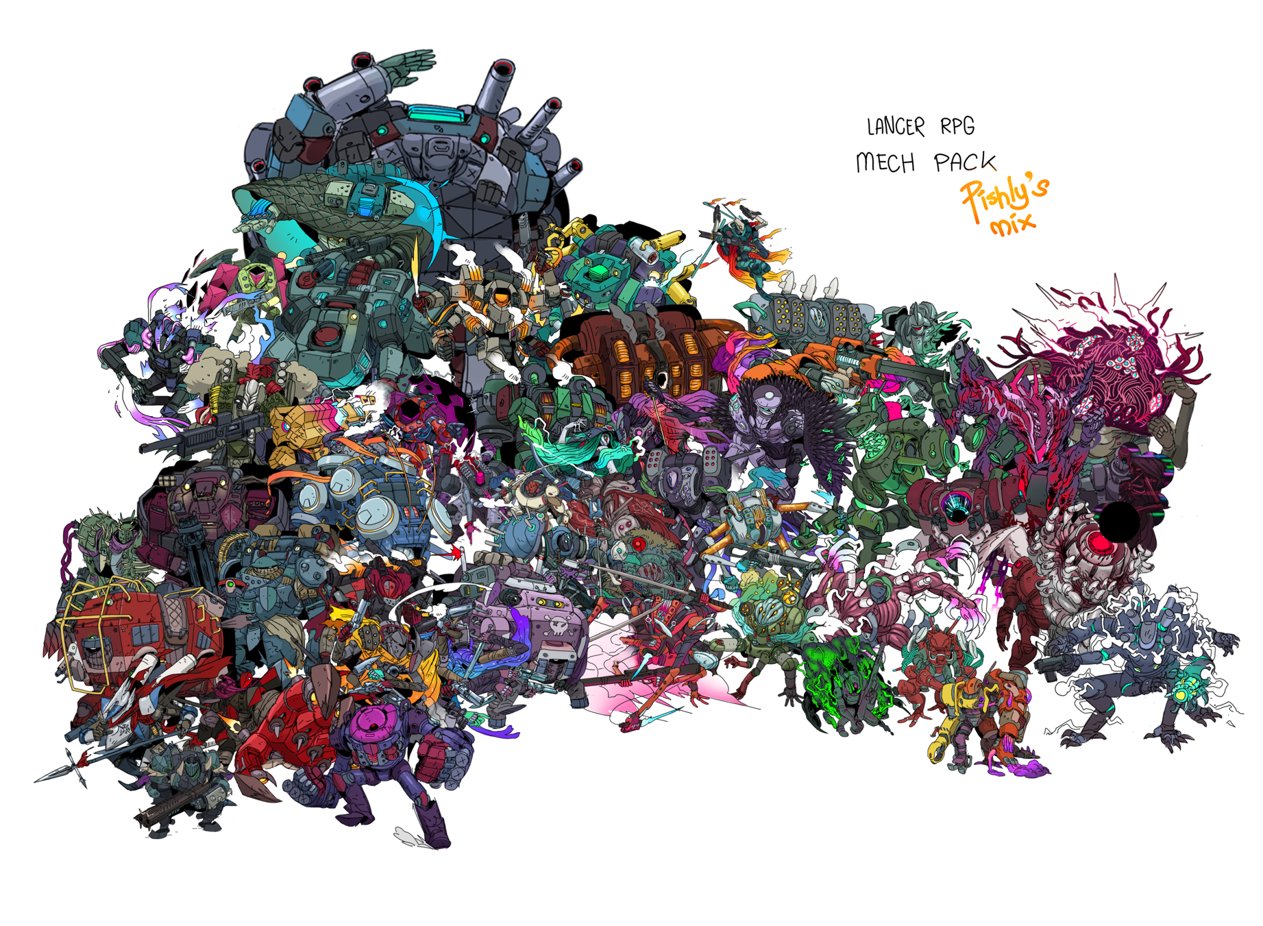 Lancer Mech Tokens: Pishly's mix