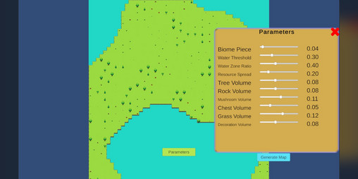 Procedural Map Generator - Parameter Based by zgrkrtl