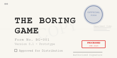 The Boring Game