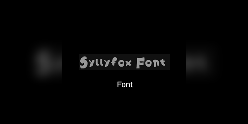 Cover image for Sillyfox font :3