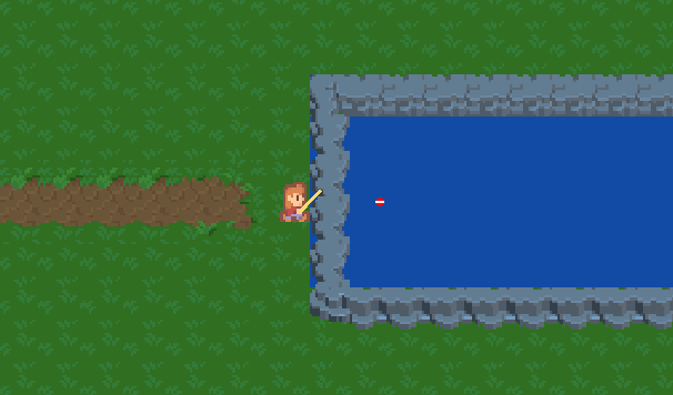 Cozy fishing game