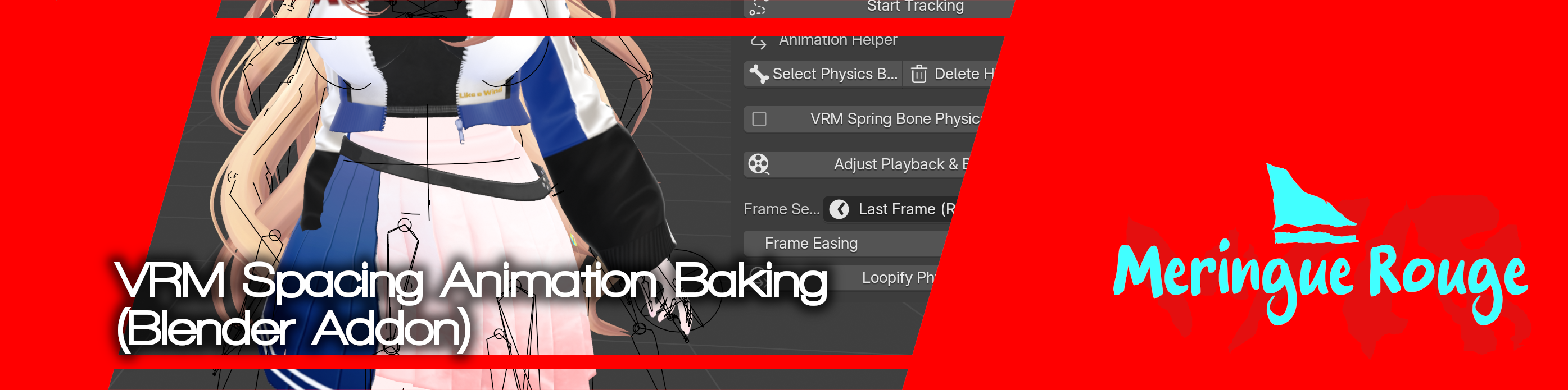 (VRM) Spacing Animation Baking