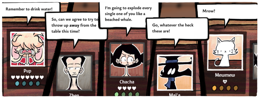 Character dialogue Character dialogue