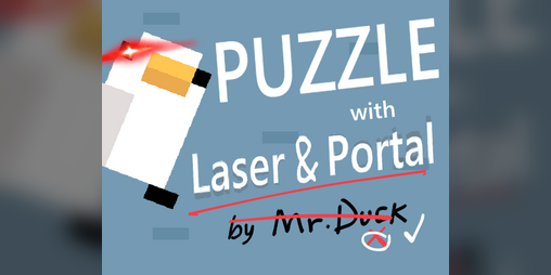 Cover image for puzzle with laser and portal