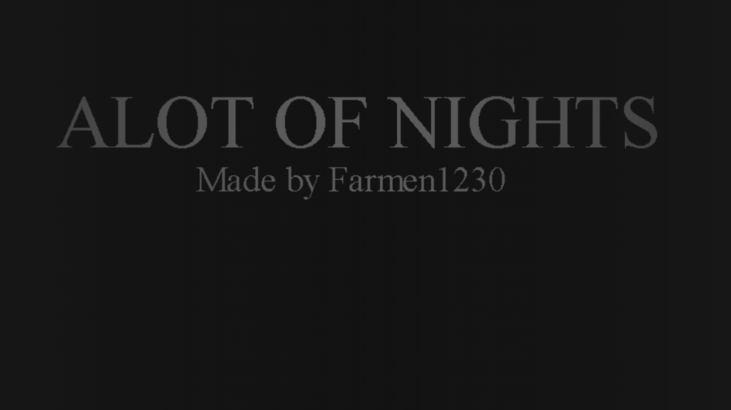 Alot Of Nights -MENU DEMO-