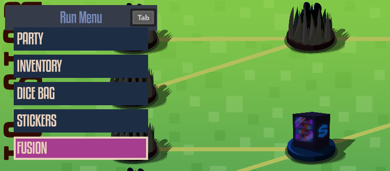 Run menu showing a new fifth button: Fusion