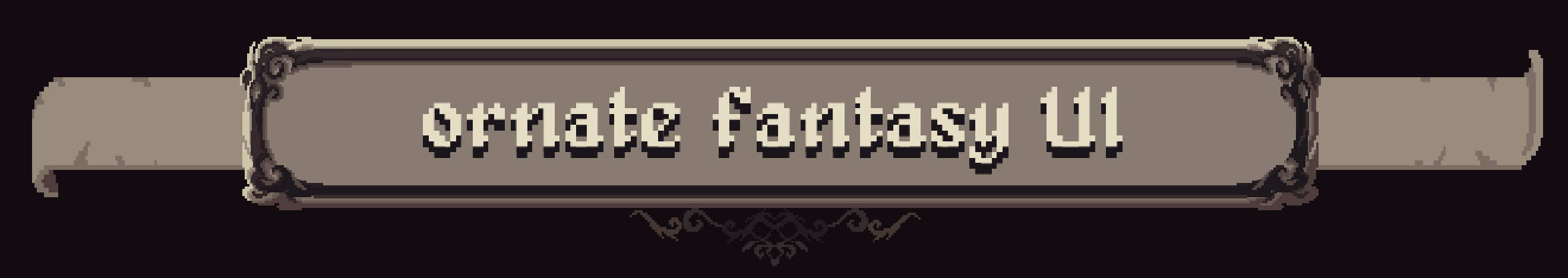 Ornate Fantasy Pixel UI: Modular Interface for Unity