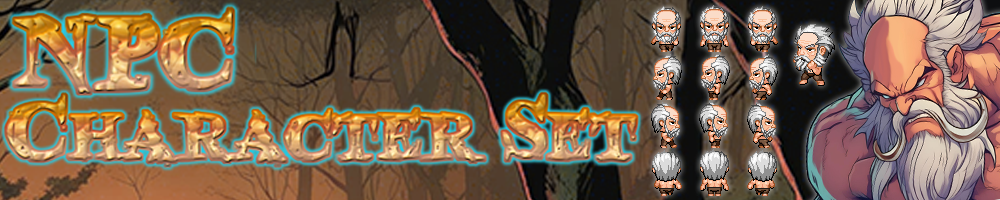 RPG Maker NPC Character Set - Old Master