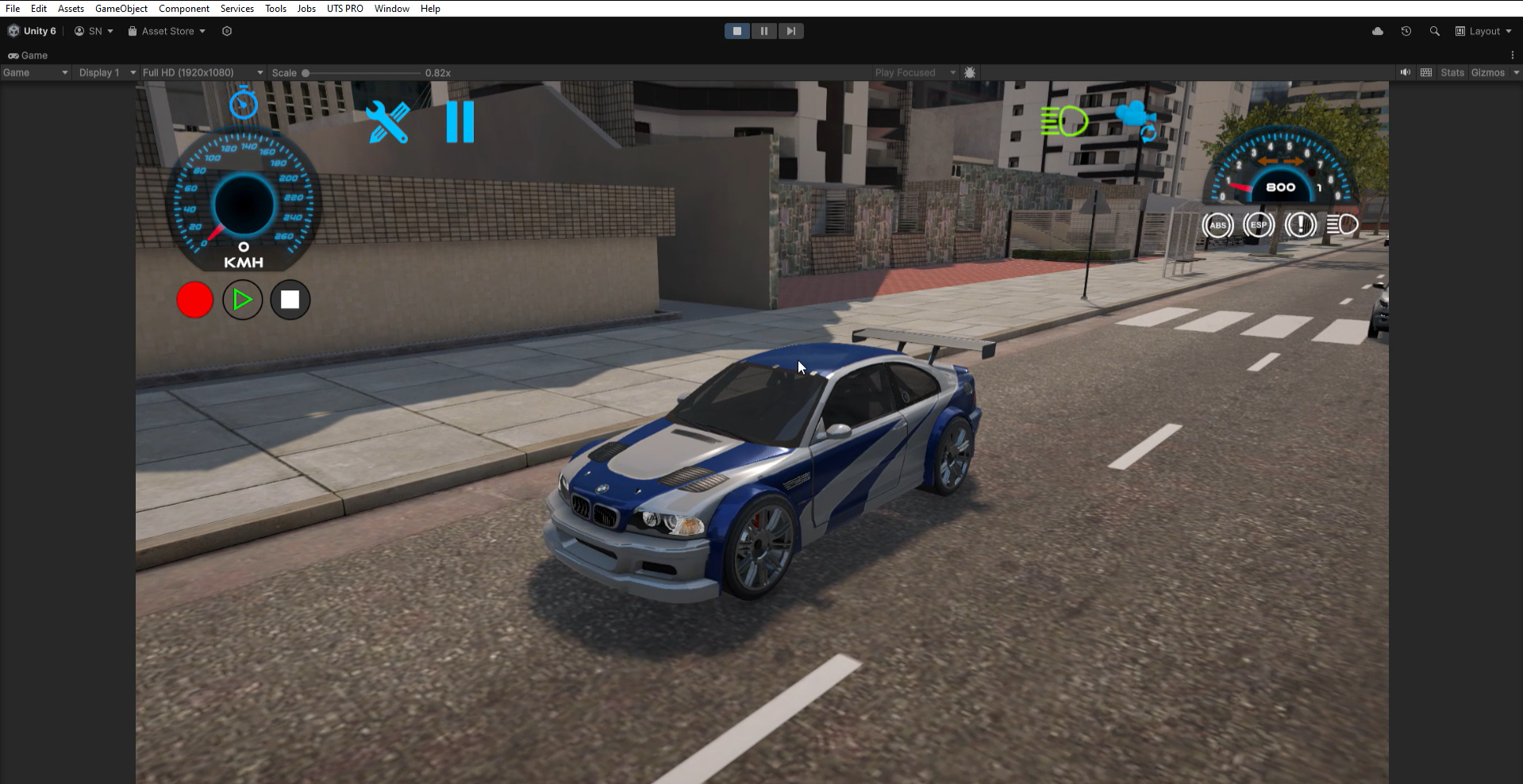 3D City Traffic Simulation - Real-time Demo