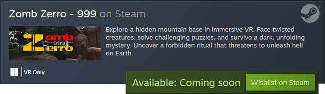 Wishlist Zomb Zerro 999 on Steam