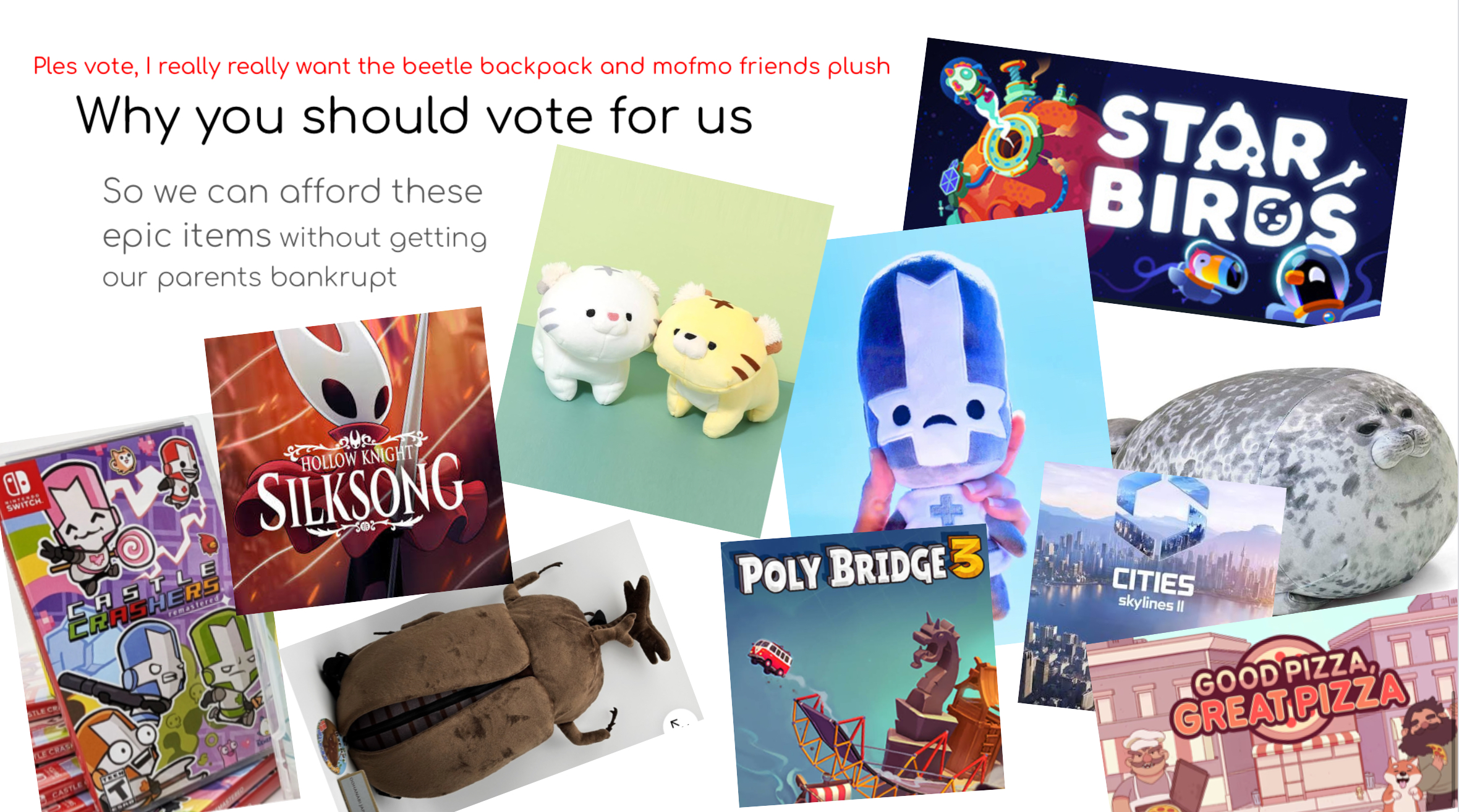 Why you should vote for us!