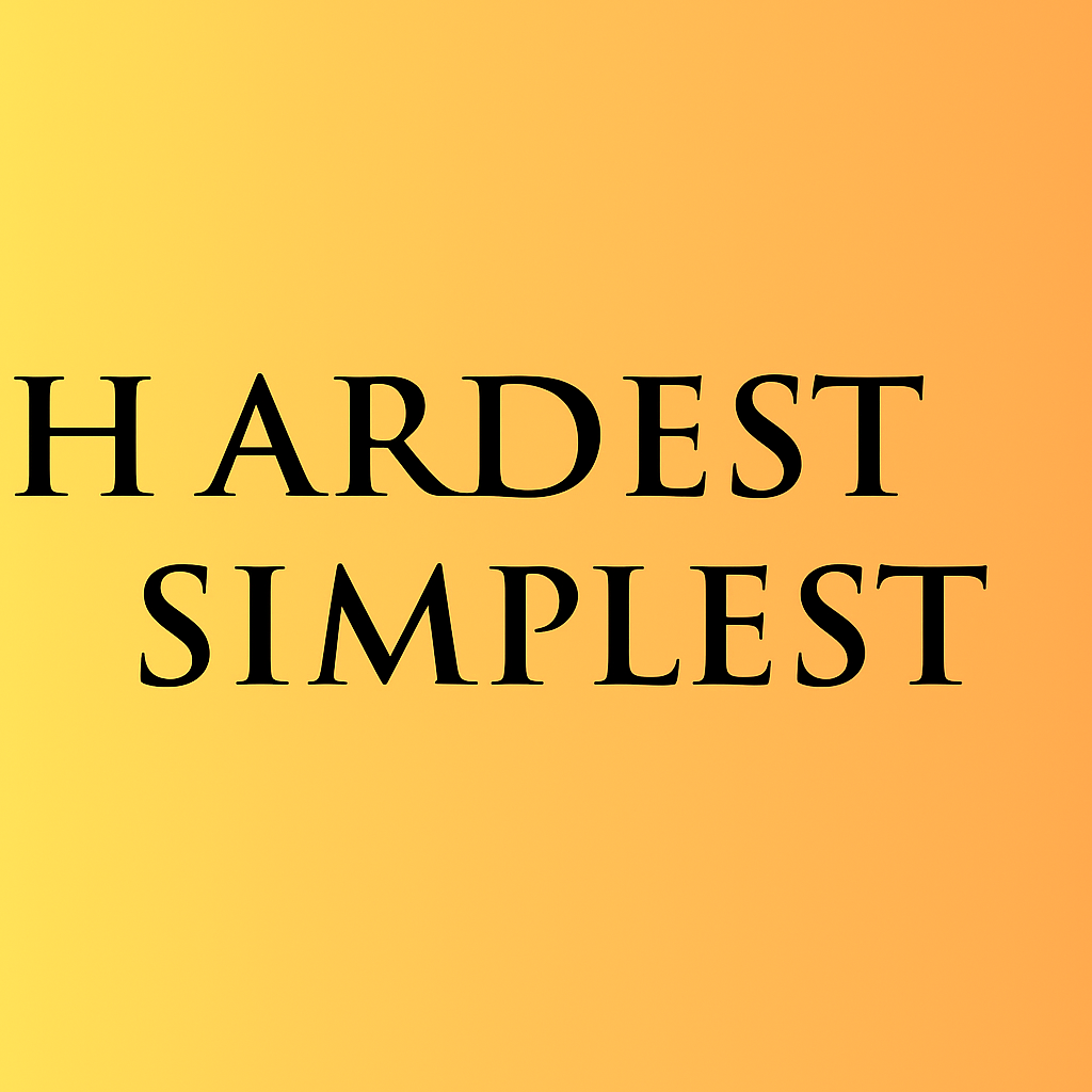 Hardest Simplest
