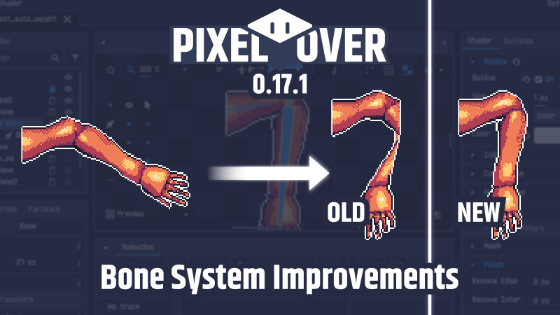 PixelOver 0.17.1 - Bone System Improvements devlog preview