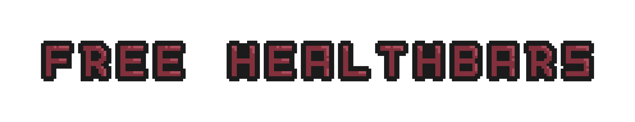 Free Pixel Art Healthbars 16x64