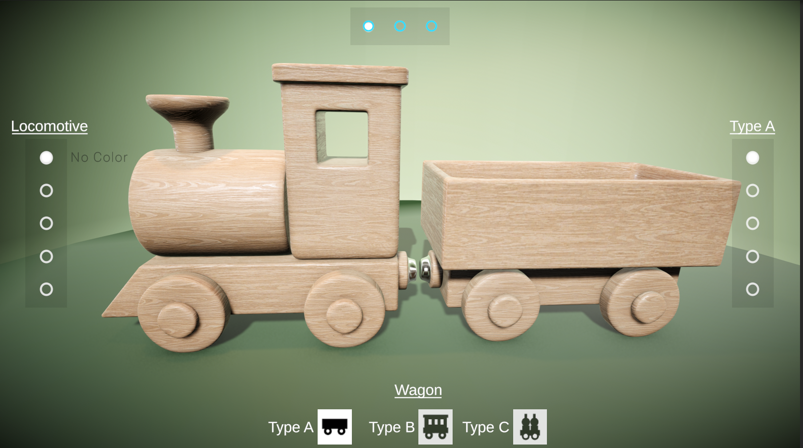 Cover image for Wooden Train Toy Productkonfigurator