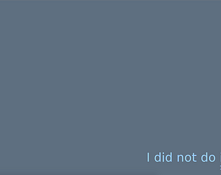 i did not do it