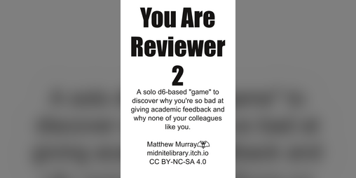 Cover image for You Are Reviewer 2