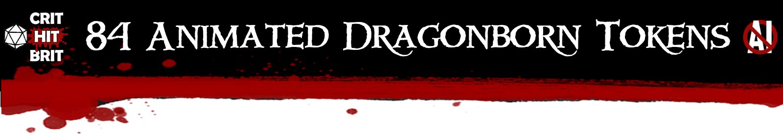 Animated D&D Tokens - Dragonborns - 84 Items
