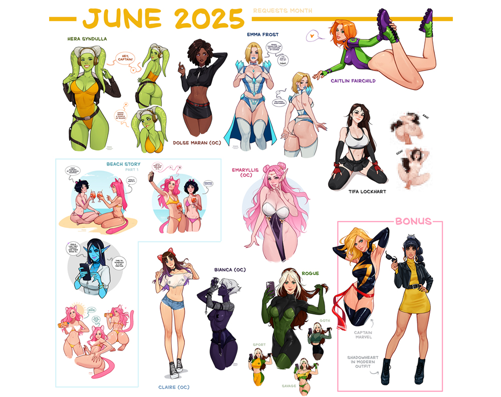 Cover image for Patreon reward. June 2025.