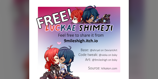 Cover image for [FREE] LucKae Shimeji